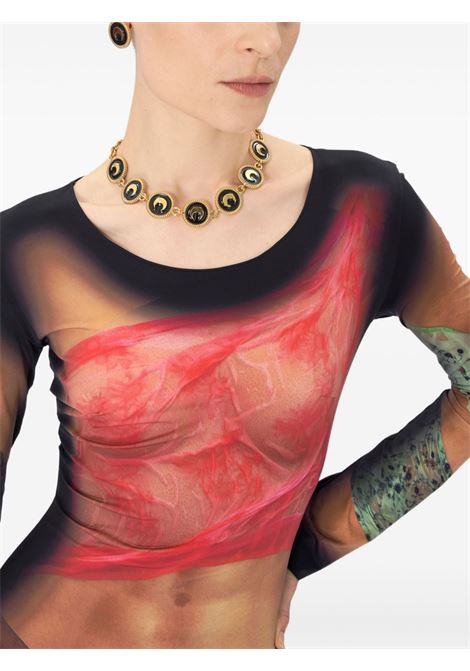 draped statue jersey woman long dress woman multicolor MARINE SERRE | WDR297A CJER0076BG50